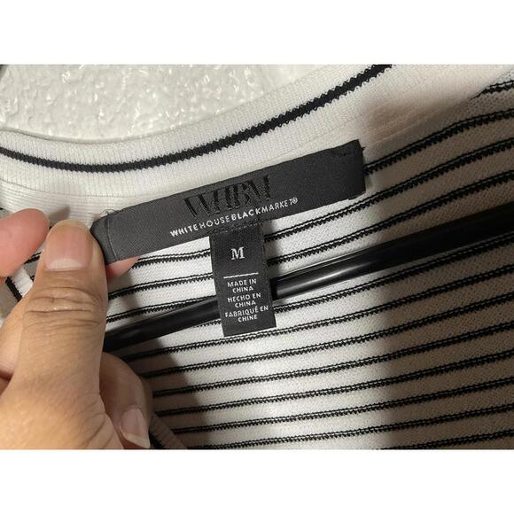 < White House Black Market Striped Sweater Top > - Picture 4 of 6